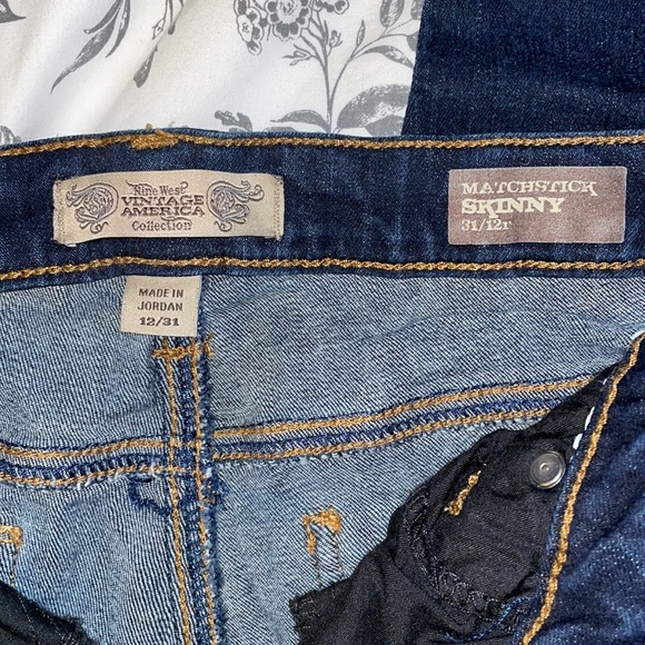Nine West Vintage America Skinny Jeans - 12 - Picture 3 of 5